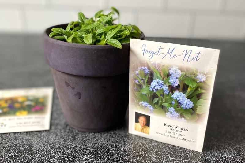 Personalized Forget-Me-Not Seed Packets